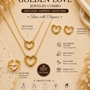 Golden Love Jewelry Combo
