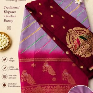 Lehariya Mango Saree